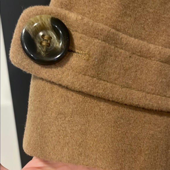 Kenneth Cole Reaction Tan Belted wool Coat - Picture 5 of 6